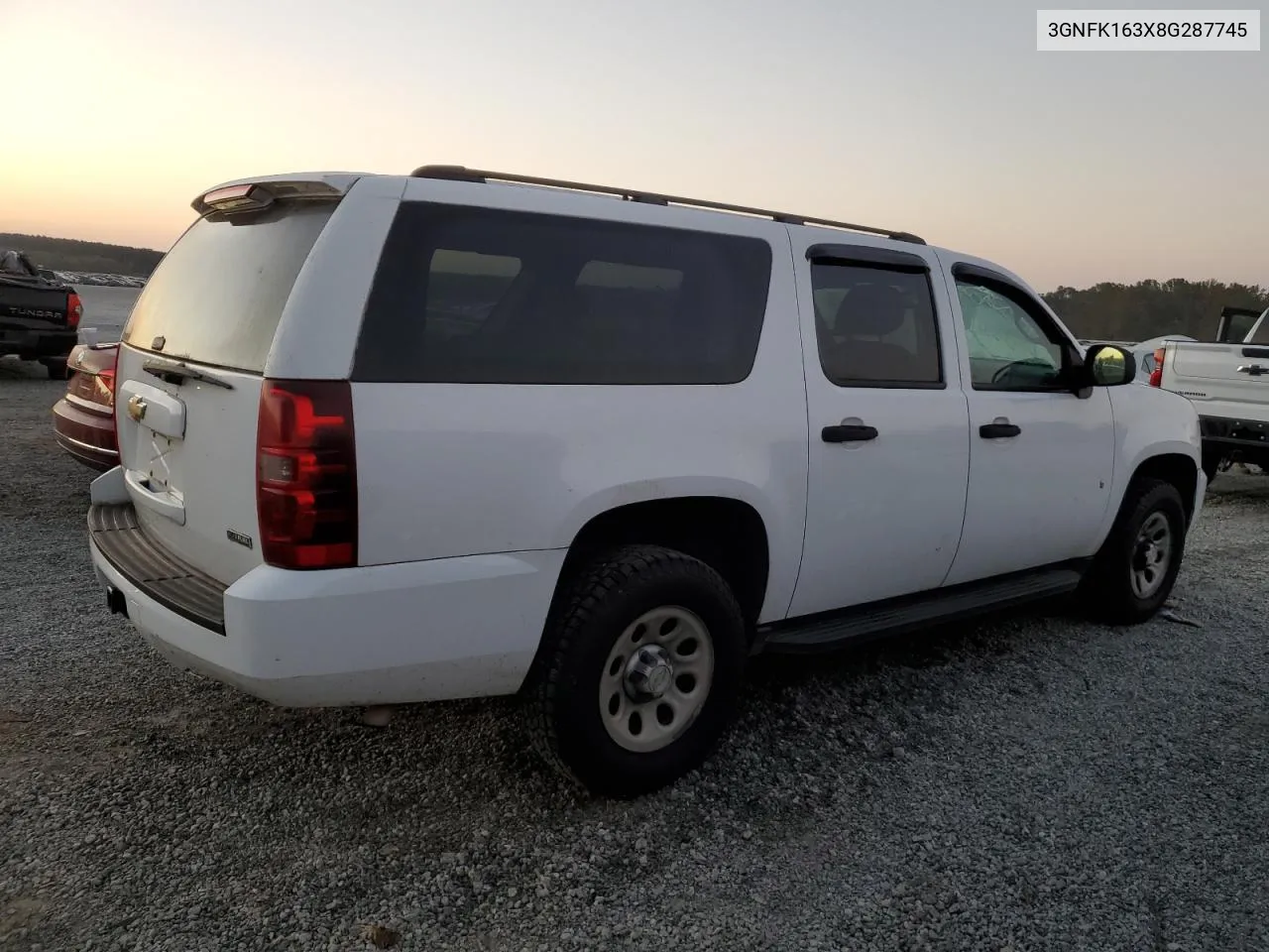 2008 Chevrolet Suburban K1500 Ls VIN: 3GNFK163X8G287745 Lot: 75315654