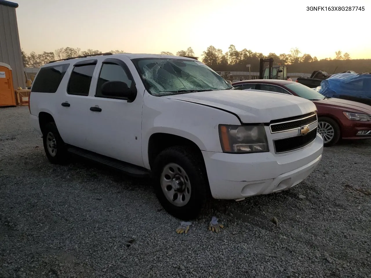 2008 Chevrolet Suburban K1500 Ls VIN: 3GNFK163X8G287745 Lot: 75315654