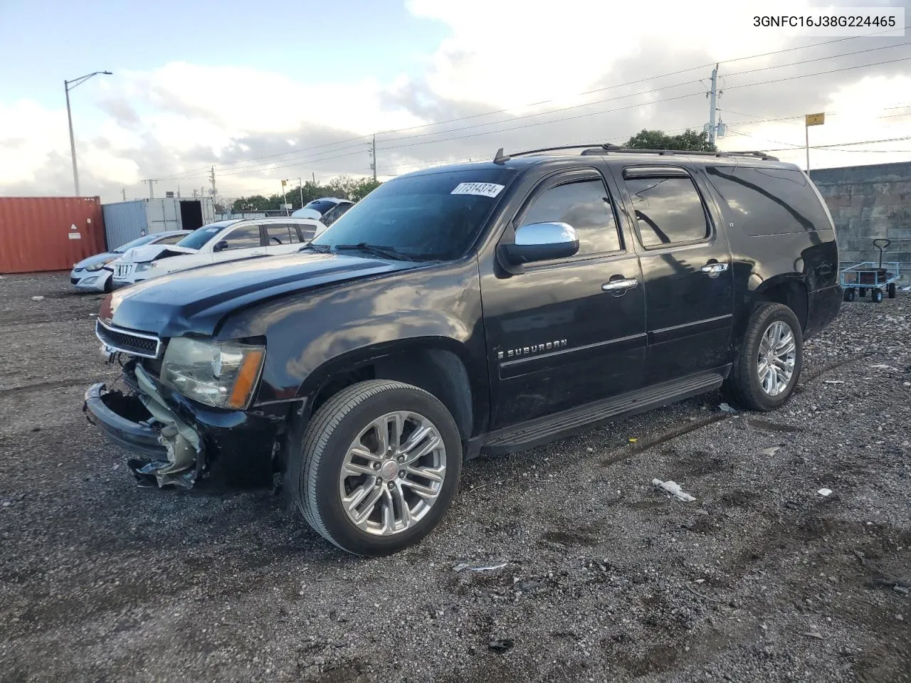 2008 Chevrolet Suburban C1500 Ls VIN: 3GNFC16J38G224465 Lot: 77314374