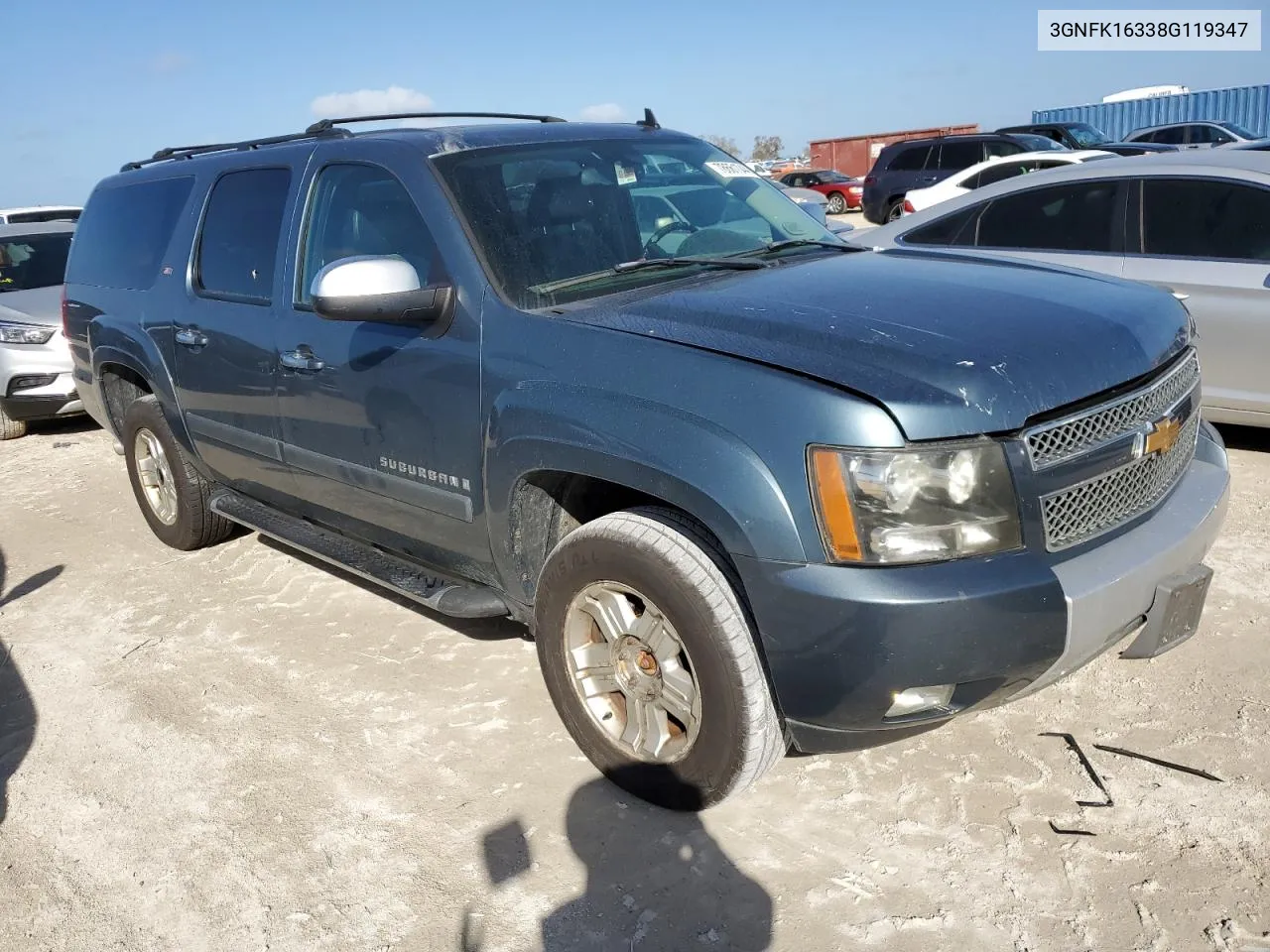 2008 Chevrolet Suburban K1500 Ls VIN: 3GNFK16338G119347 Lot: 78661044