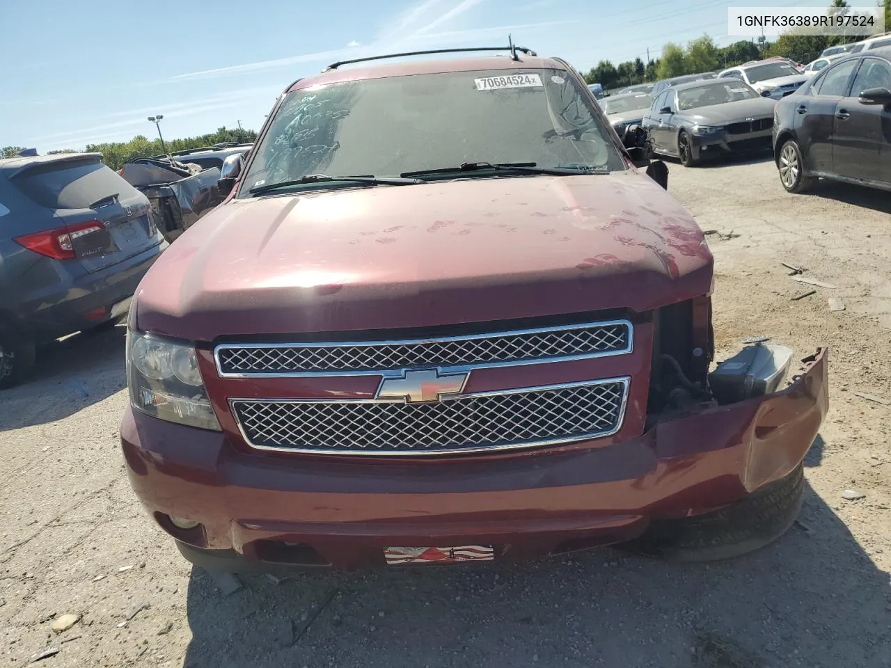 2009 Chevrolet Suburban K1500 Ltz VIN: 1GNFK36389R197524 Lot: 70684524