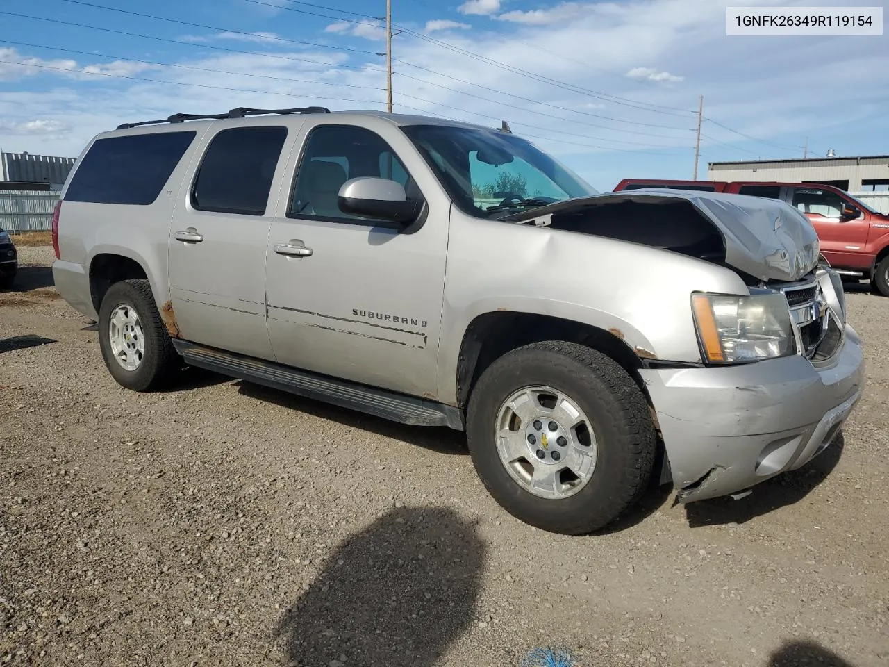 2009 Chevrolet Suburban K1500 Lt VIN: 1GNFK26349R119154 Lot: 72090214