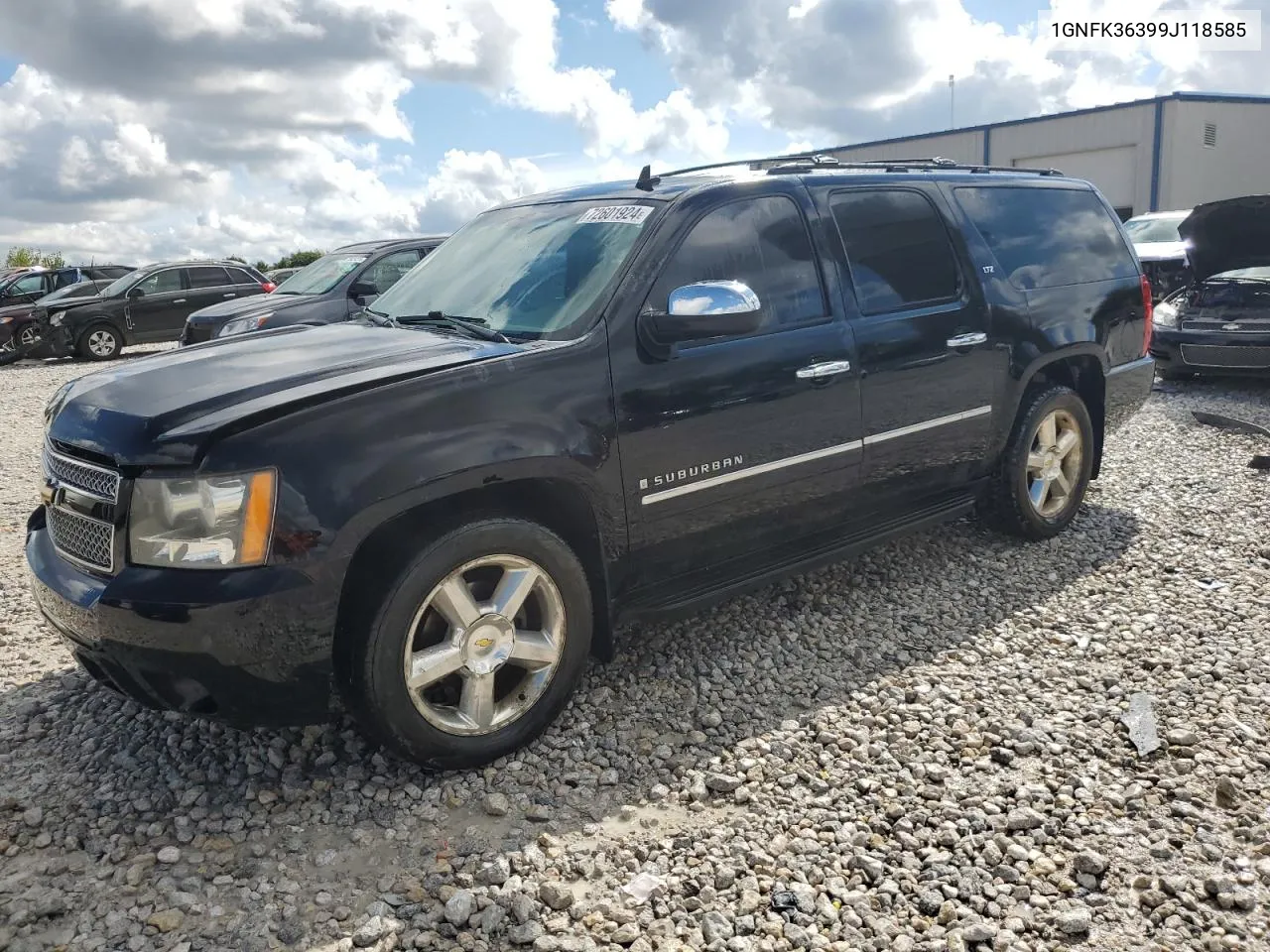 2009 Chevrolet Suburban K1500 Ltz VIN: 1GNFK36399J118585 Lot: 72601924