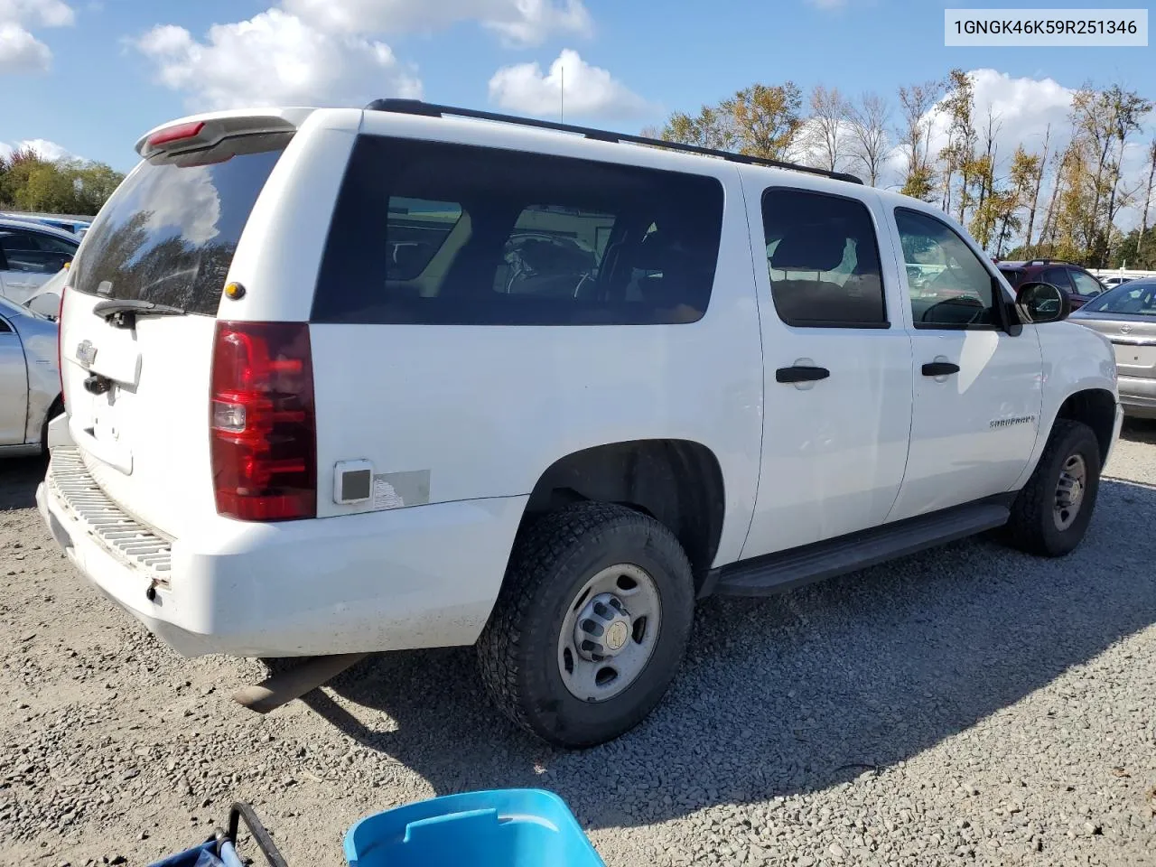 2009 Chevrolet Suburban K2500 Ls VIN: 1GNGK46K59R251346 Lot: 73715854