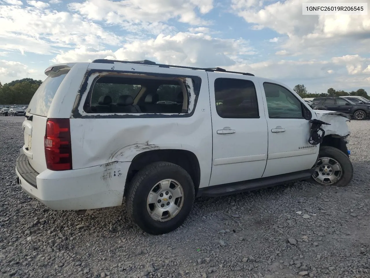 2009 Chevrolet Suburban C1500 Lt VIN: 1GNFC26019R206545 Lot: 74488084