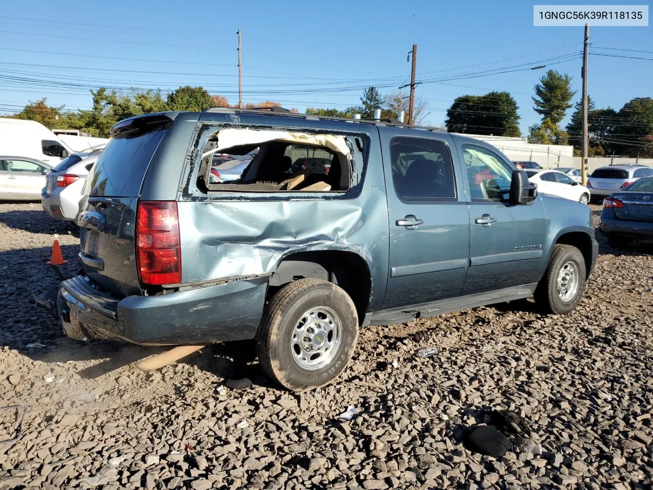 2009 Chevrolet Suburban C2500 Lt VIN: 1GNGC56K39R118135 Lot: 75713124