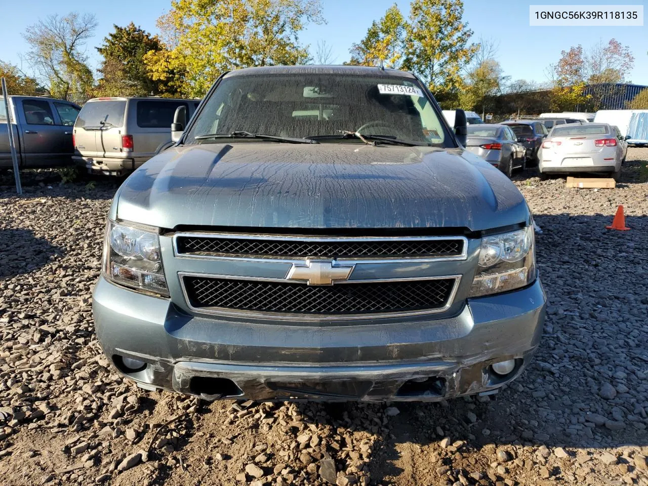 2009 Chevrolet Suburban C2500 Lt VIN: 1GNGC56K39R118135 Lot: 75713124