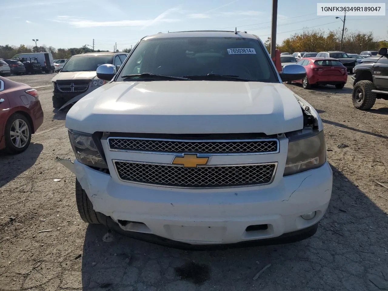 2009 Chevrolet Suburban K1500 Ltz VIN: 1GNFK36349R189047 Lot: 76503614