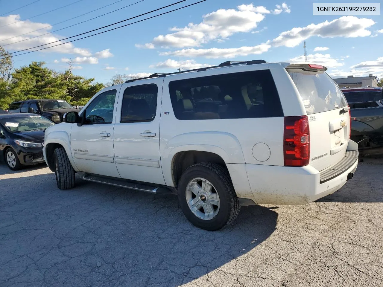 2009 Chevrolet Suburban K1500 Lt VIN: 1GNFK26319R279282 Lot: 76557134