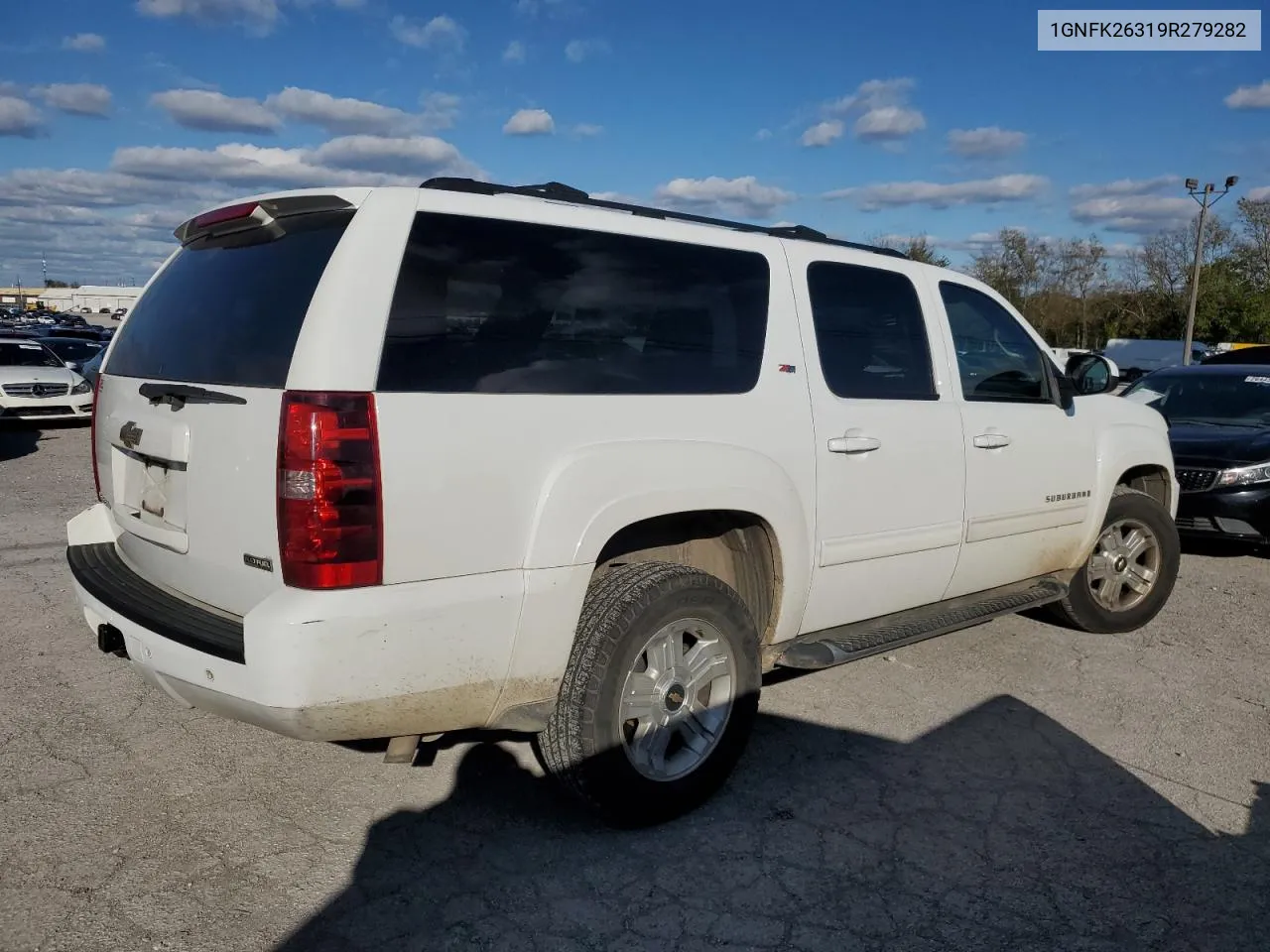 2009 Chevrolet Suburban K1500 Lt VIN: 1GNFK26319R279282 Lot: 76557134