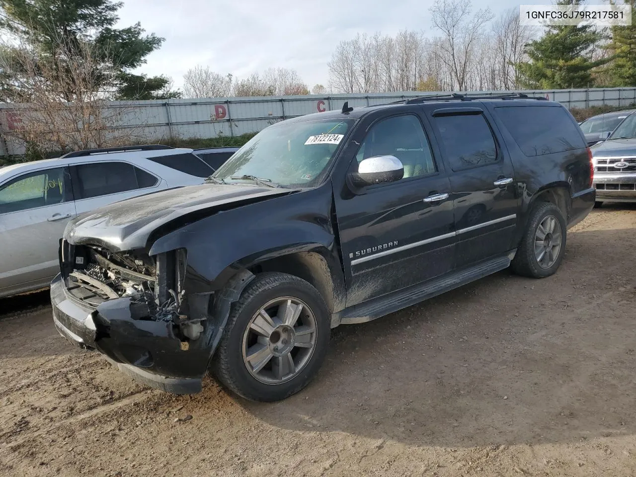 2009 Chevrolet Suburban C1500 Ltz VIN: 1GNFC36J79R217581 Lot: 78122124