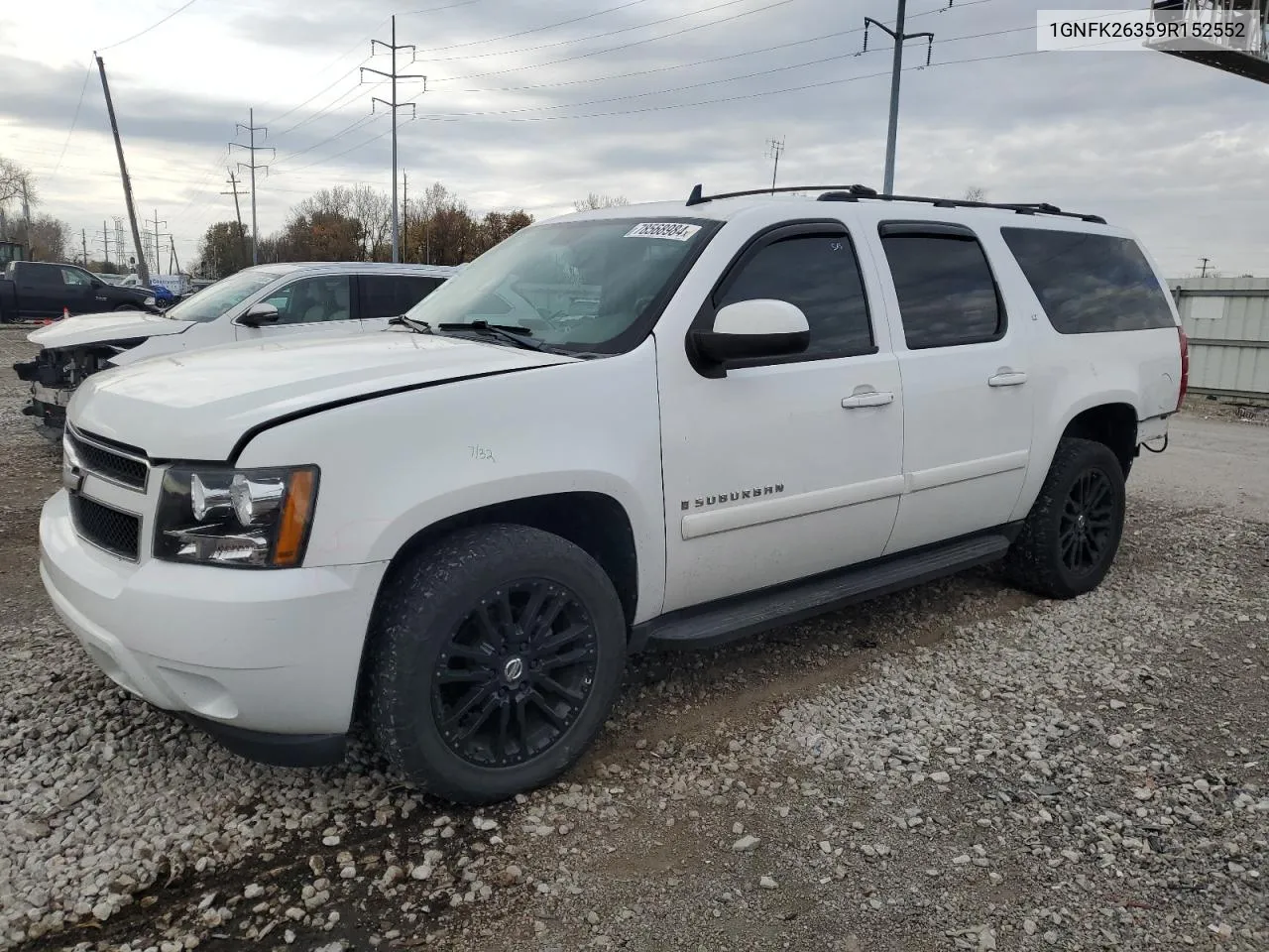 2009 Chevrolet Suburban K1500 Lt VIN: 1GNFK26359R152552 Lot: 78568984