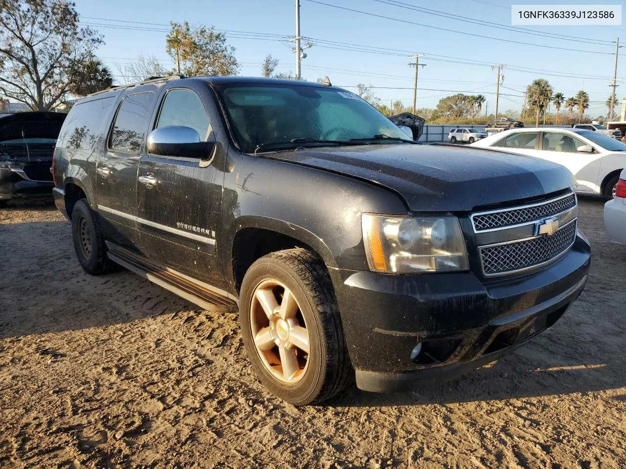 2009 Chevrolet Suburban K1500 Ltz VIN: 1GNFK36339J123586 Lot: 78847104