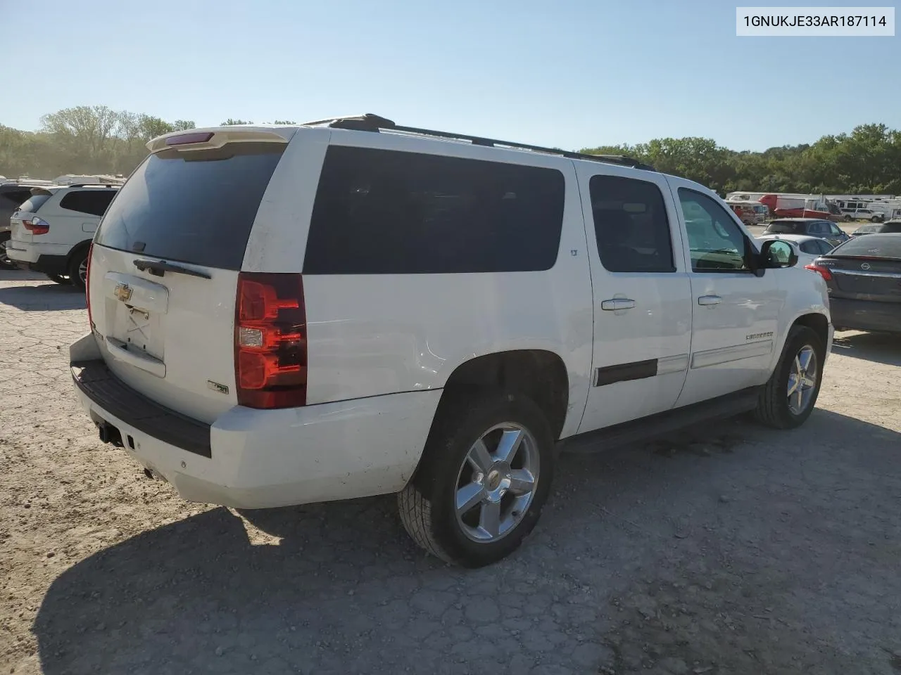 2010 Chevrolet Suburban K1500 Lt VIN: 1GNUKJE33AR187114 Lot: 70273864