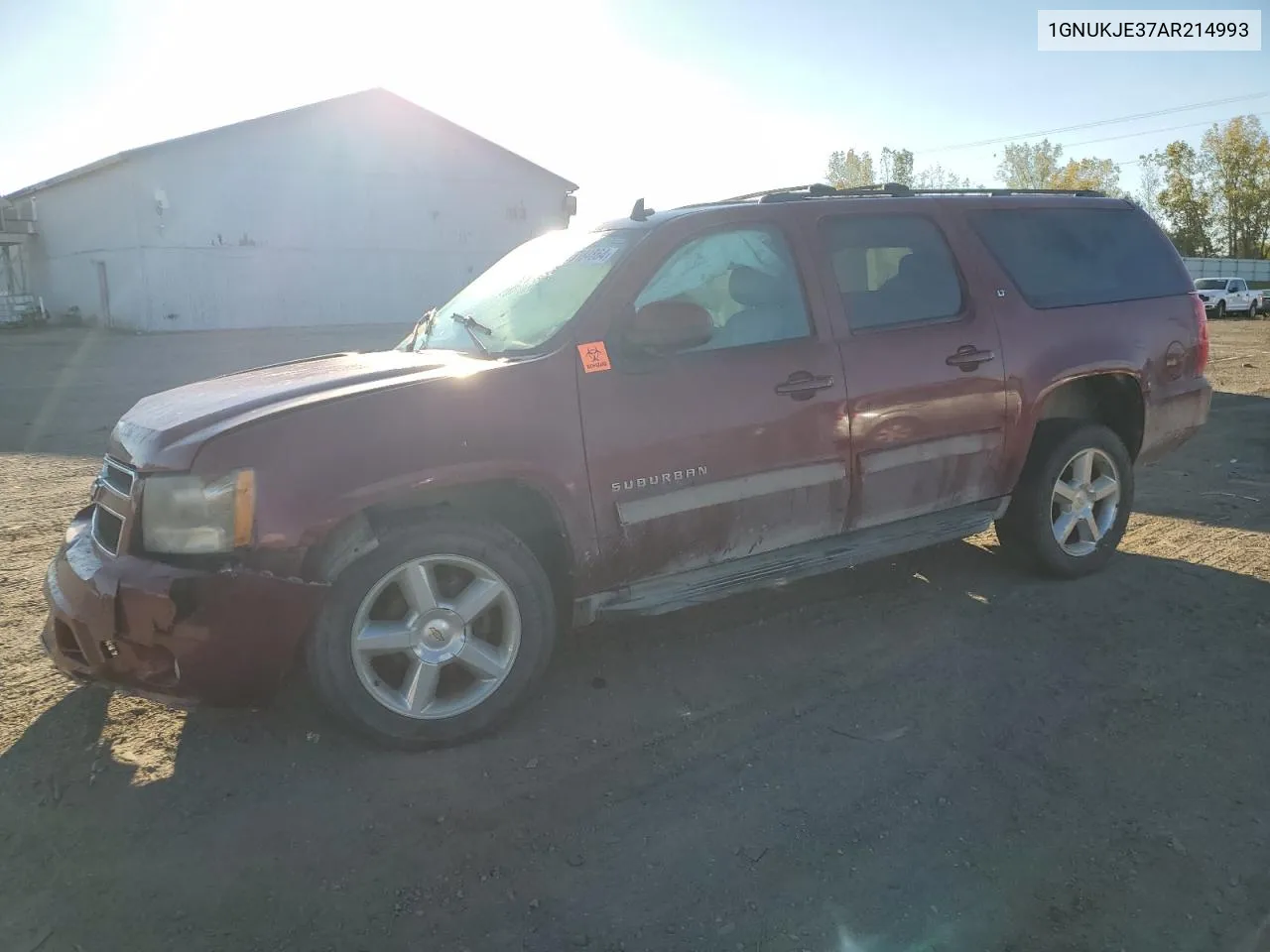 2010 Chevrolet Suburban K1500 Lt VIN: 1GNUKJE37AR214993 Lot: 75184864