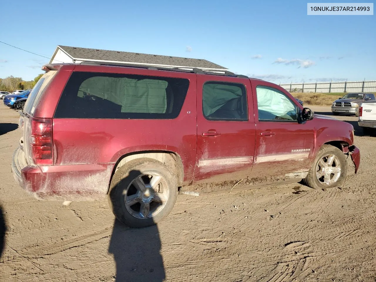 2010 Chevrolet Suburban K1500 Lt VIN: 1GNUKJE37AR214993 Lot: 75184864