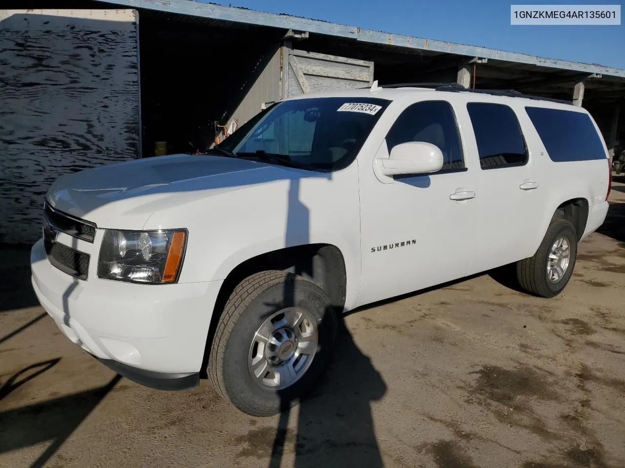 2010 Chevrolet Suburban K2500 Lt VIN: 1GNZKMEG4AR135601 Lot: 77075234