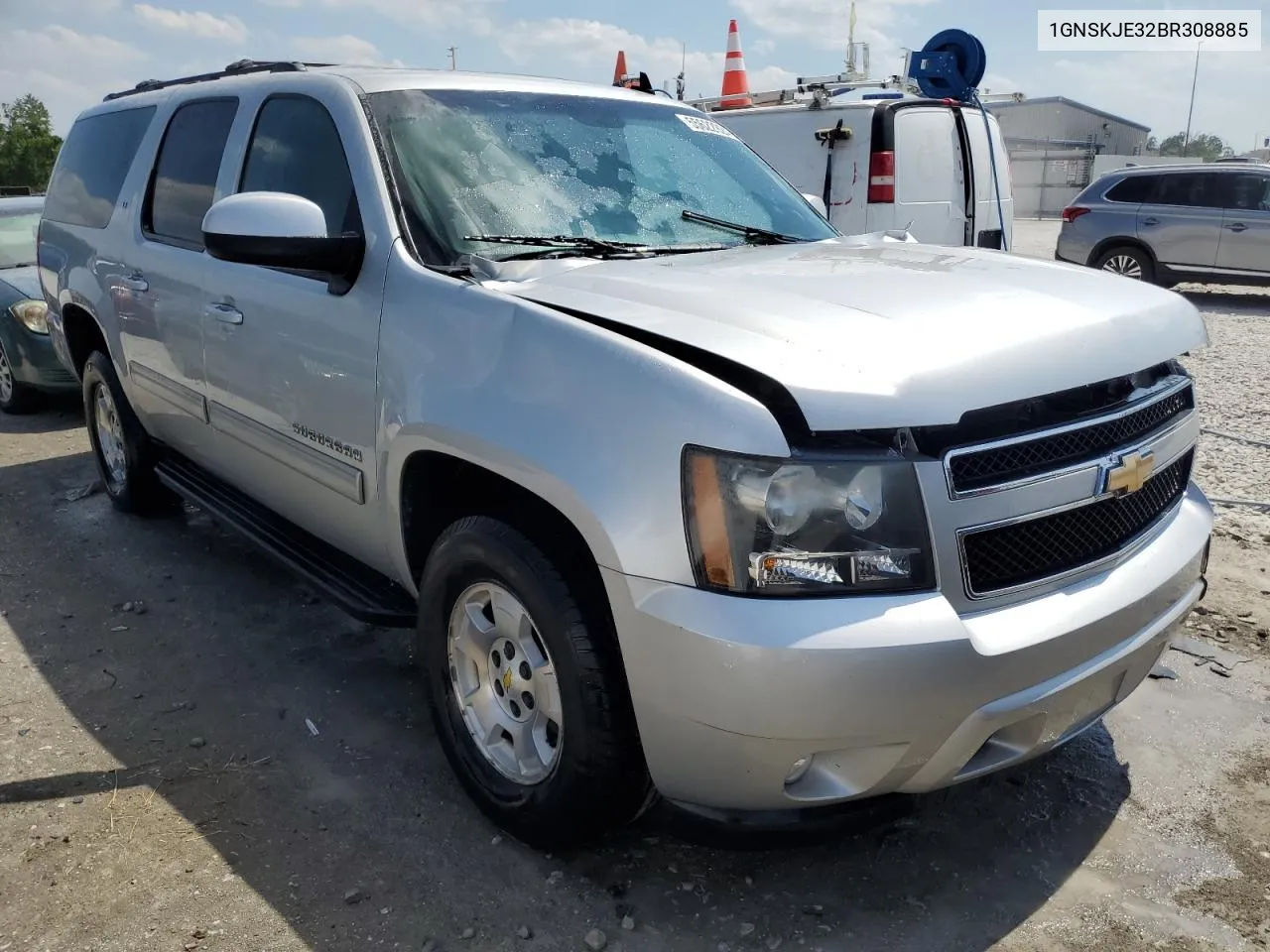 2011 Chevrolet Suburban K1500 Lt VIN: 1GNSKJE32BR308885 Lot: 55622924