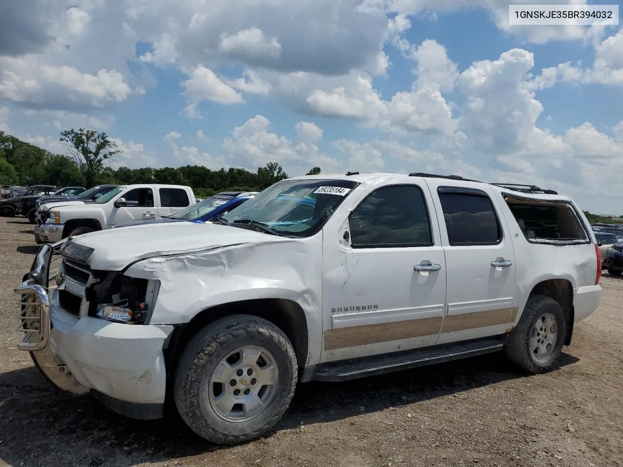 2011 Chevrolet Suburban K1500 Lt VIN: 1GNSKJE35BR394032 Lot: 59235184