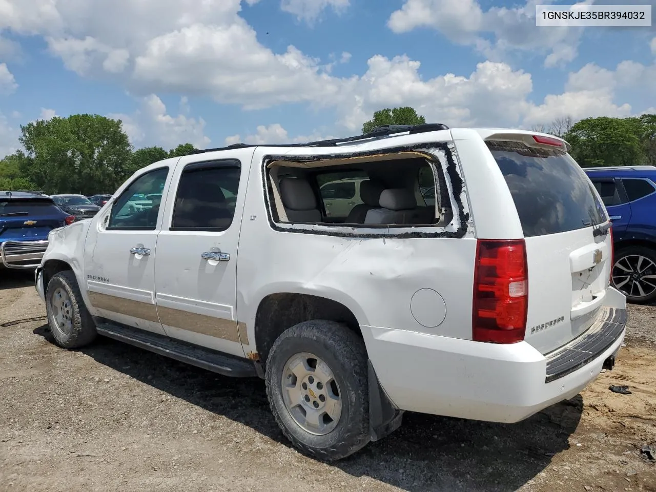 2011 Chevrolet Suburban K1500 Lt VIN: 1GNSKJE35BR394032 Lot: 59235184