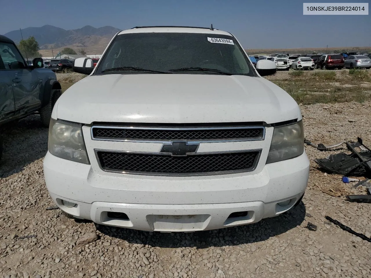 2011 Chevrolet Suburban K1500 Lt VIN: 1GNSKJE39BR224014 Lot: 63643594