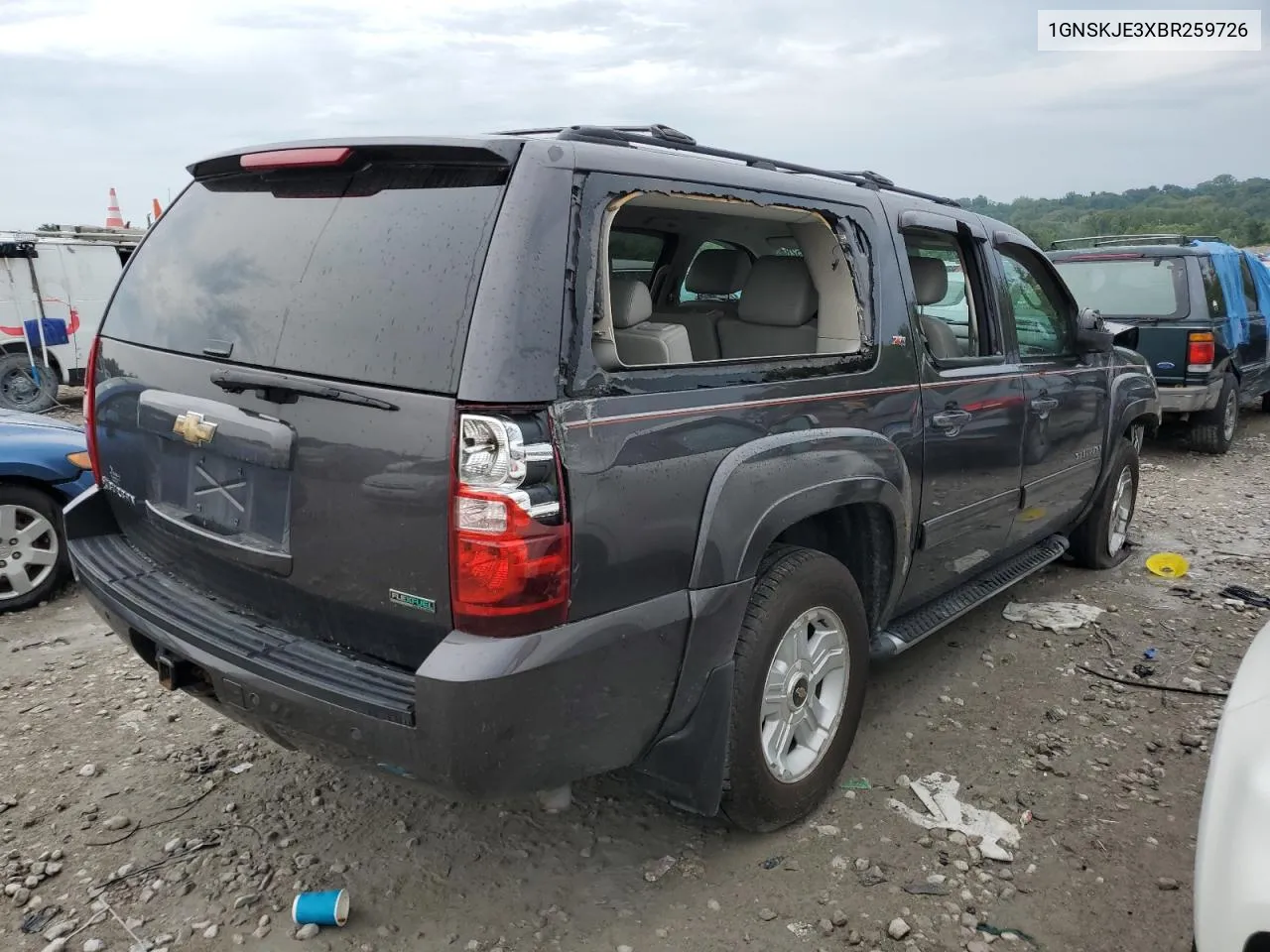 2011 Chevrolet Suburban K1500 Lt VIN: 1GNSKJE3XBR259726 Lot: 66365284