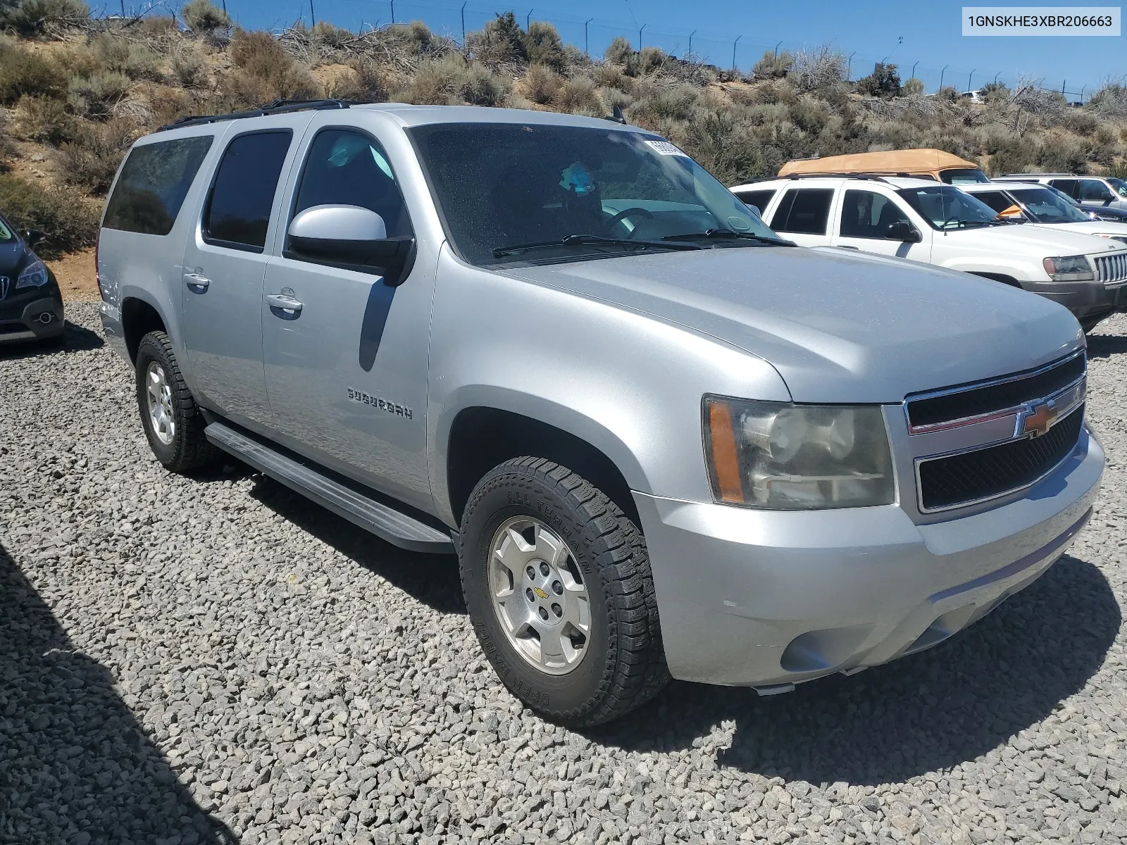 2011 Chevrolet Suburban K1500 Ls VIN: 1GNSKHE3XBR206663 Lot: 66809484