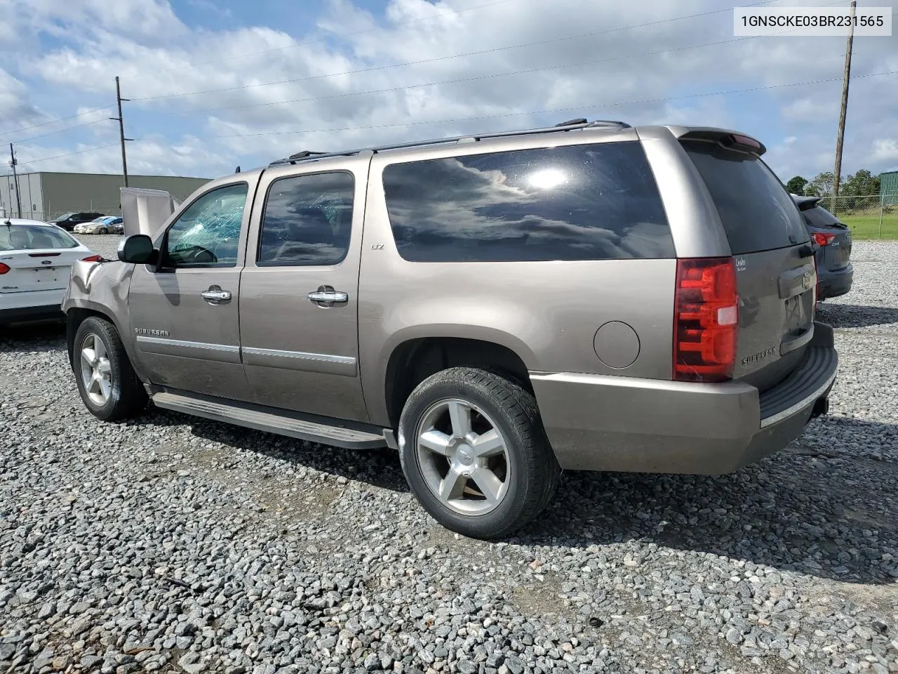 2011 Chevrolet Suburban C1500 Ltz VIN: 1GNSCKE03BR231565 Lot: 73358244