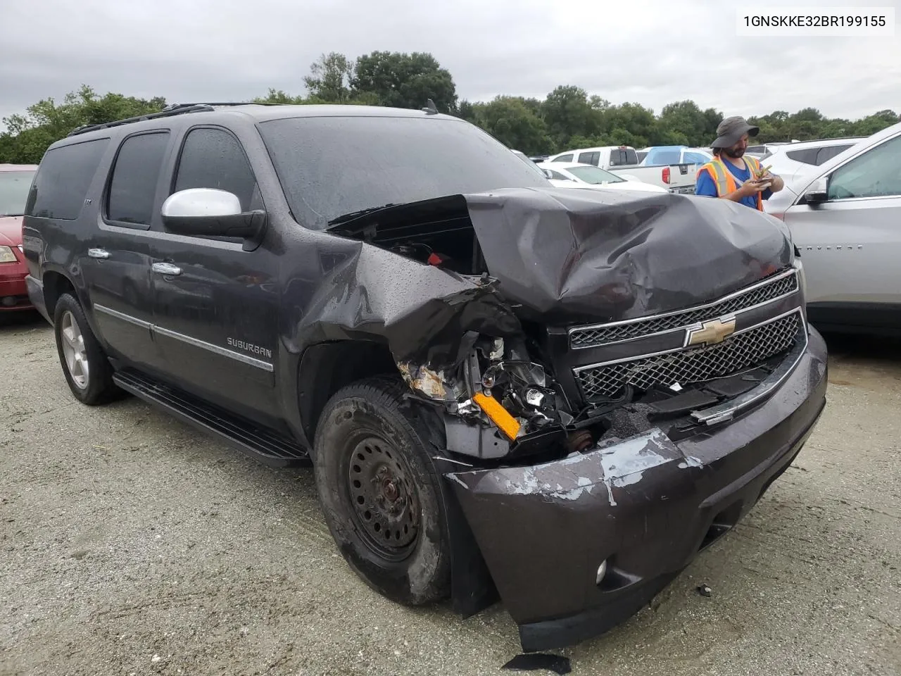 2011 Chevrolet Suburban K1500 Ltz VIN: 1GNSKKE32BR199155 Lot: 73560124