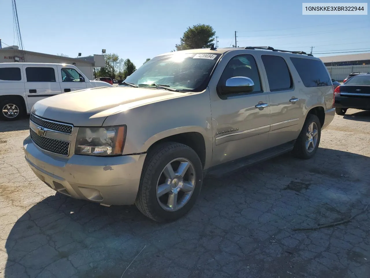 2011 Chevrolet Suburban K1500 Ltz VIN: 1GNSKKE3XBR322944 Lot: 74239694