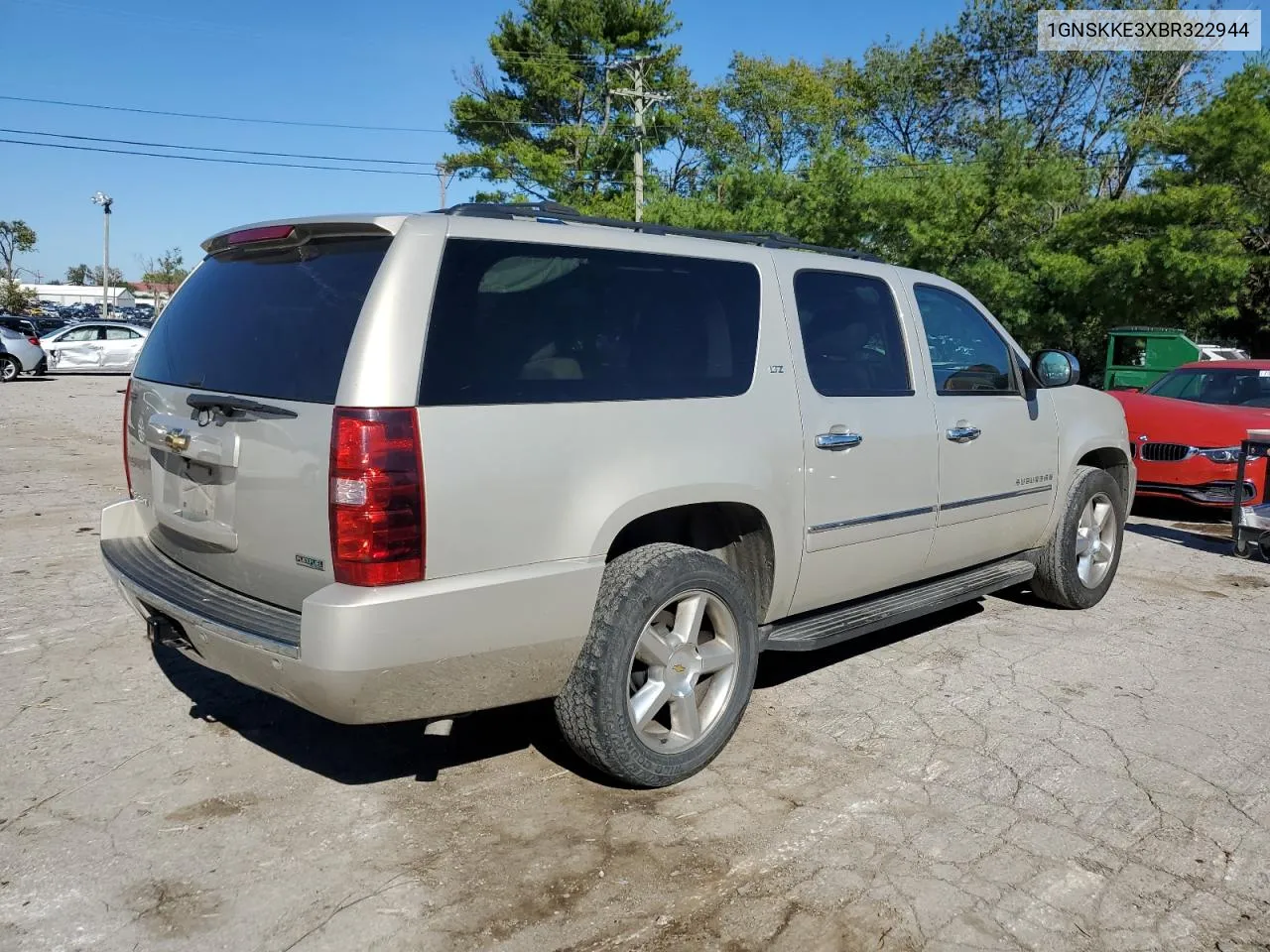 2011 Chevrolet Suburban K1500 Ltz VIN: 1GNSKKE3XBR322944 Lot: 74239694