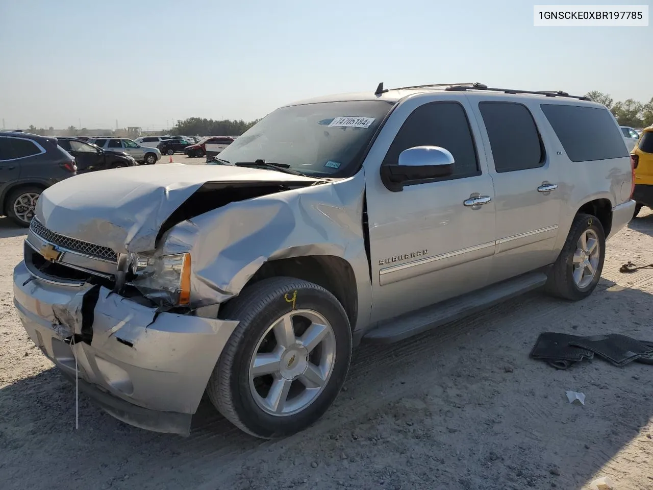 2011 Chevrolet Suburban C1500 Ltz VIN: 1GNSCKE0XBR197785 Lot: 74705184