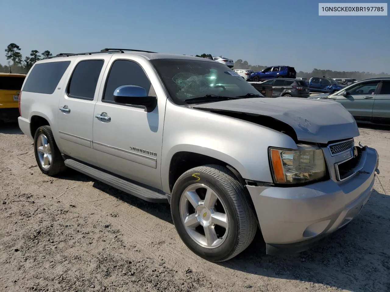 2011 Chevrolet Suburban C1500 Ltz VIN: 1GNSCKE0XBR197785 Lot: 74705184