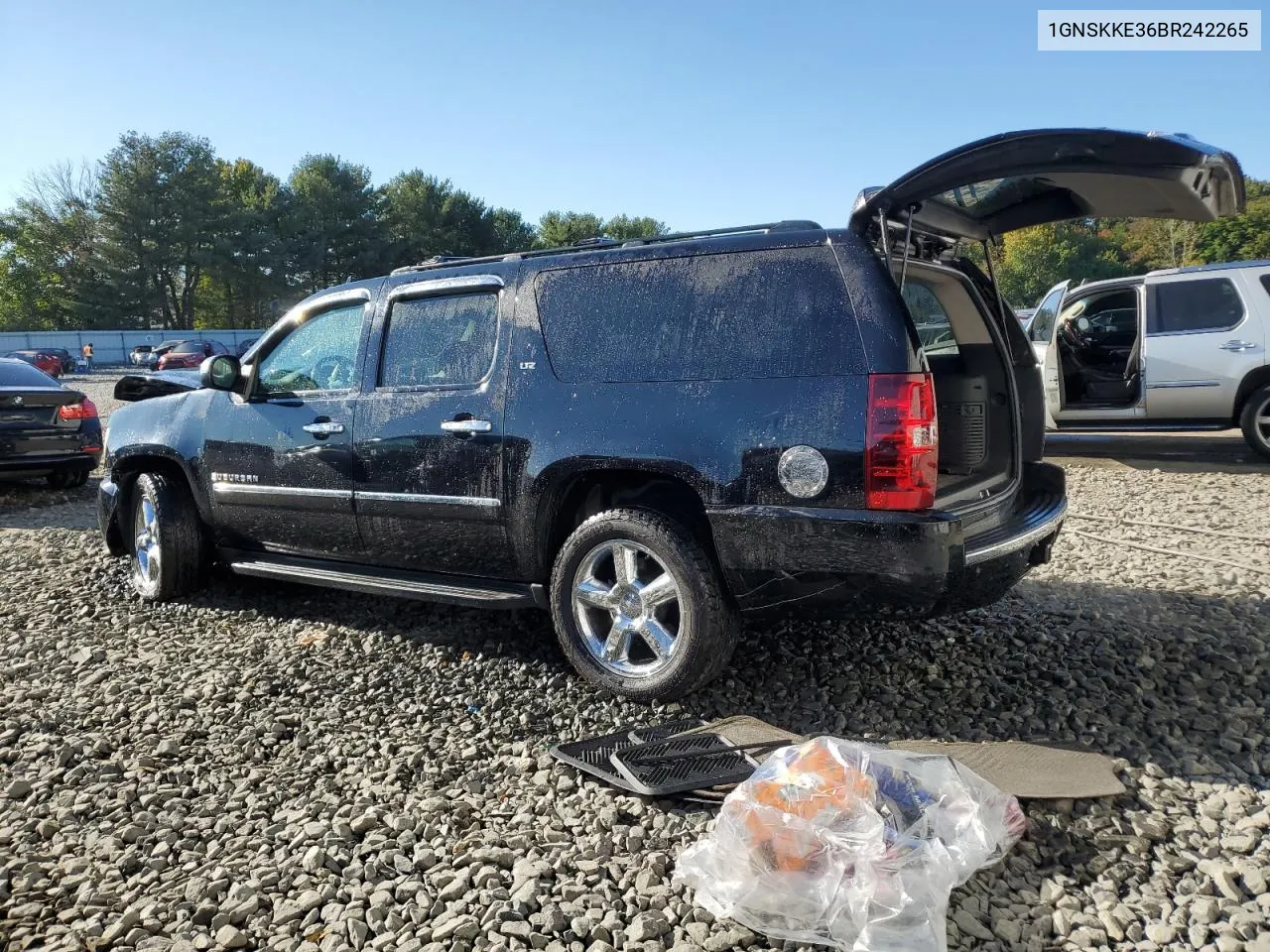 2011 Chevrolet Suburban K1500 Ltz VIN: 1GNSKKE36BR242265 Lot: 75070844