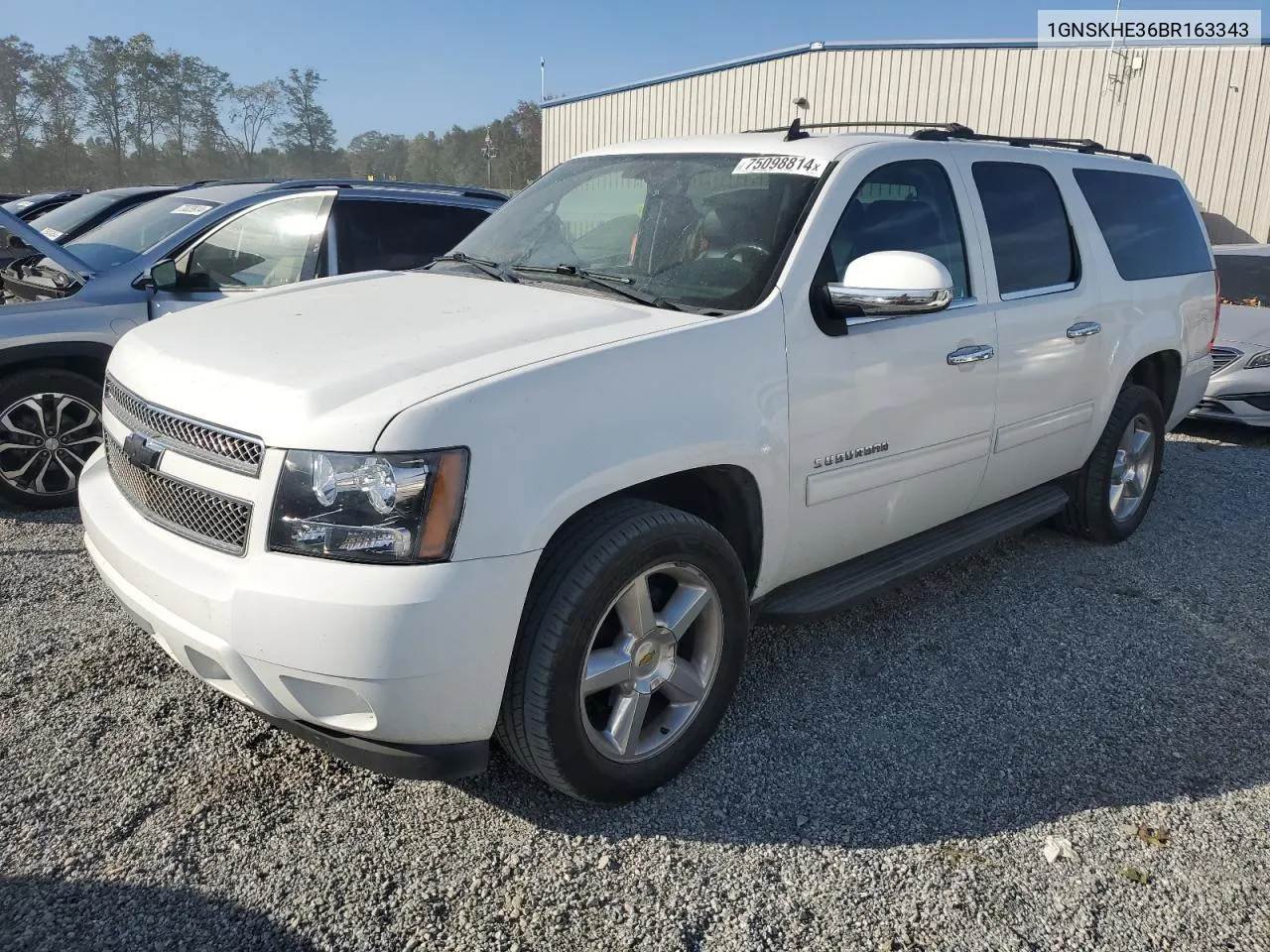 2011 Chevrolet Suburban K1500 Ls VIN: 1GNSKHE36BR163343 Lot: 75098814