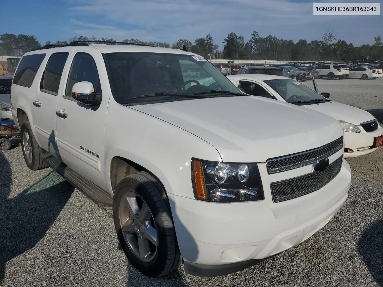 2011 Chevrolet Suburban K1500 Ls VIN: 1GNSKHE36BR163343 Lot: 75098814