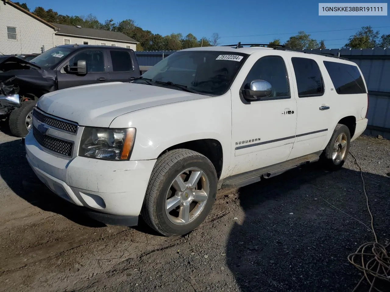 2011 Chevrolet Suburban K1500 Ltz VIN: 1GNSKKE38BR191111 Lot: 75172204