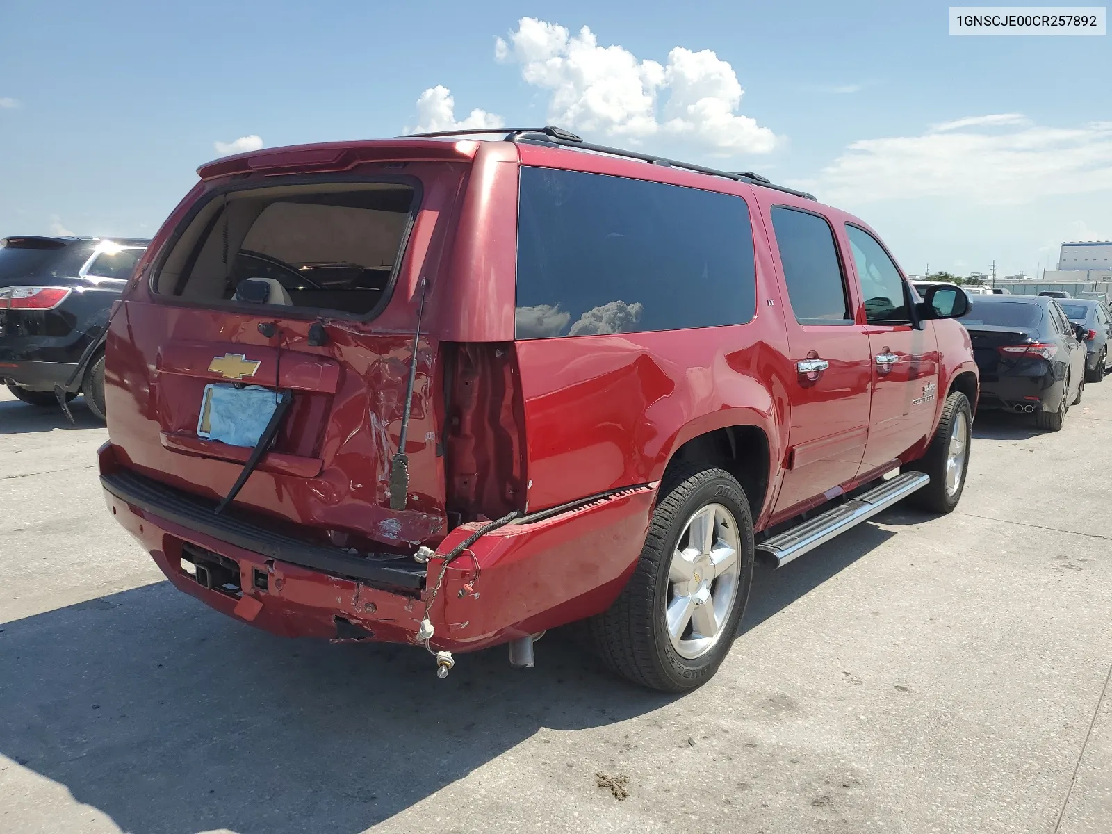 2012 Chevrolet Suburban C1500 Lt VIN: 1GNSCJE00CR257892 Lot: 60513594