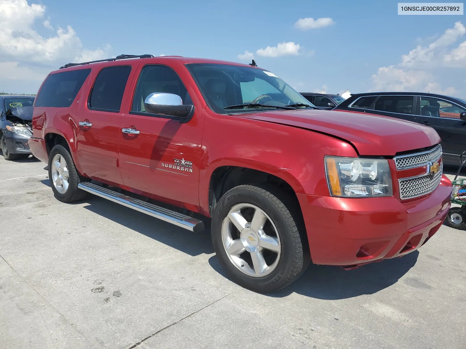 2012 Chevrolet Suburban C1500 Lt VIN: 1GNSCJE00CR257892 Lot: 60513594