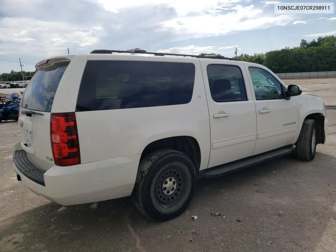 2012 Chevrolet Suburban C1500 Lt VIN: 1GNSCJE07CR298911 Lot: 62129933