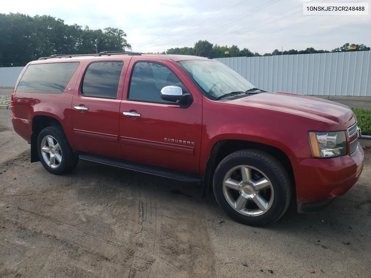 2012 Chevrolet Suburban K1500 Lt VIN: 1GNSKJE73CR248488 Lot: 62136674