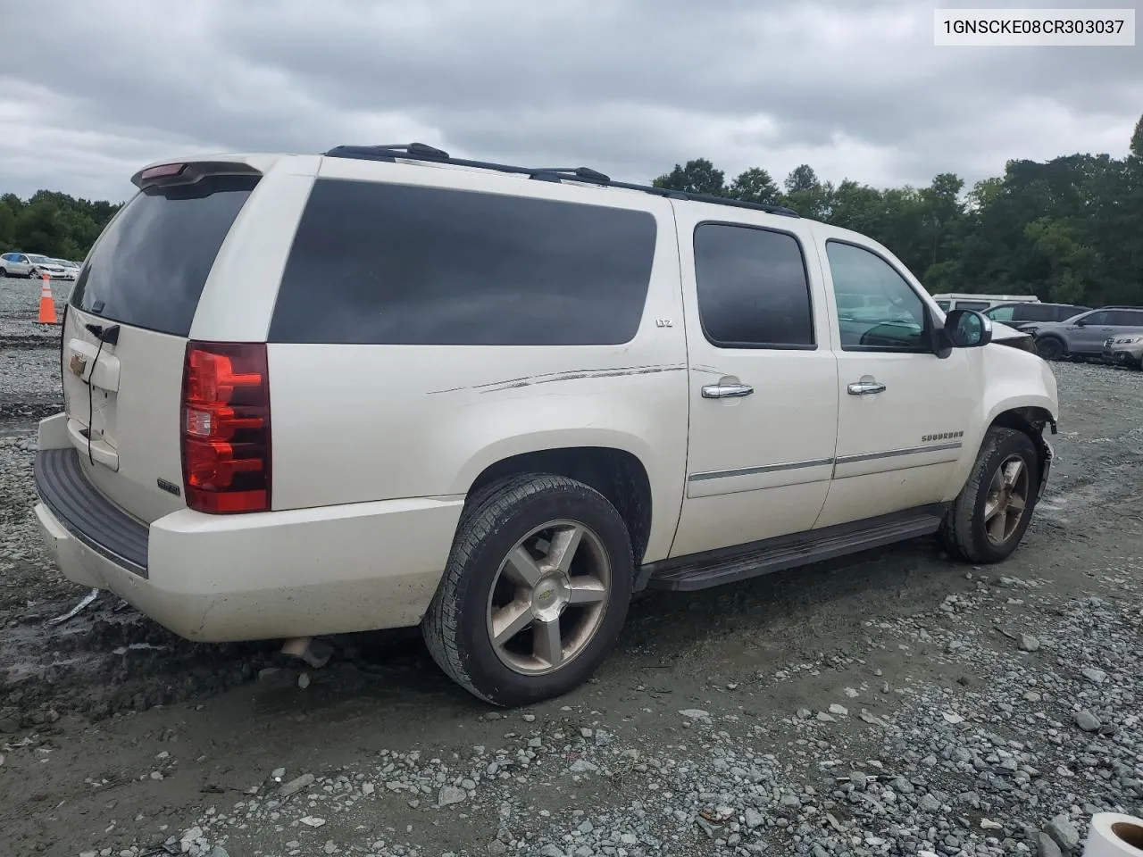 2012 Chevrolet Suburban C1500 Ltz VIN: 1GNSCKE08CR303037 Lot: 65087714