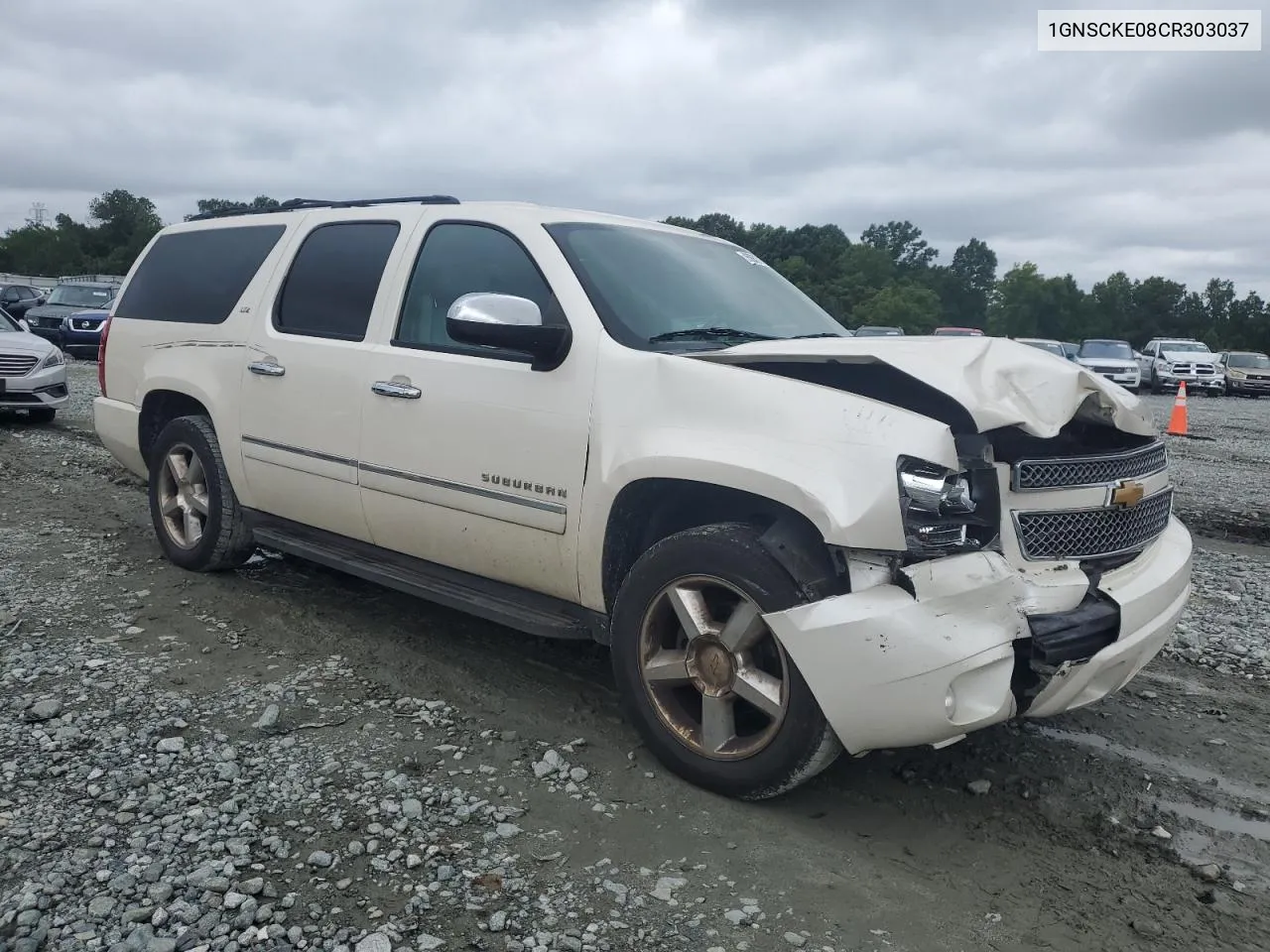 2012 Chevrolet Suburban C1500 Ltz VIN: 1GNSCKE08CR303037 Lot: 65087714