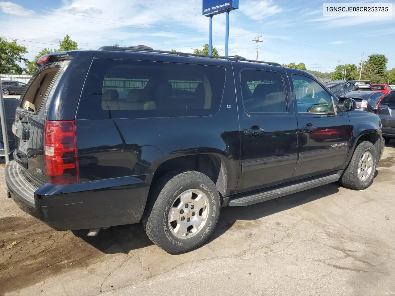 2012 Chevrolet Suburban C1500 Lt VIN: 1GNSCJE08CR253735 Lot: 66653944