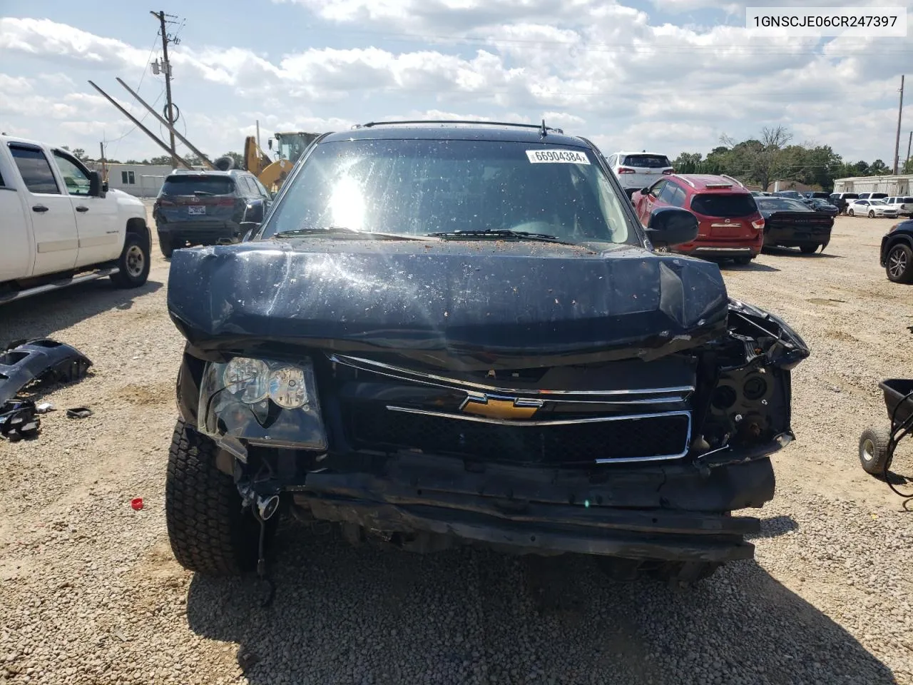 2012 Chevrolet Suburban C1500 Lt VIN: 1GNSCJE06CR247397 Lot: 66904384