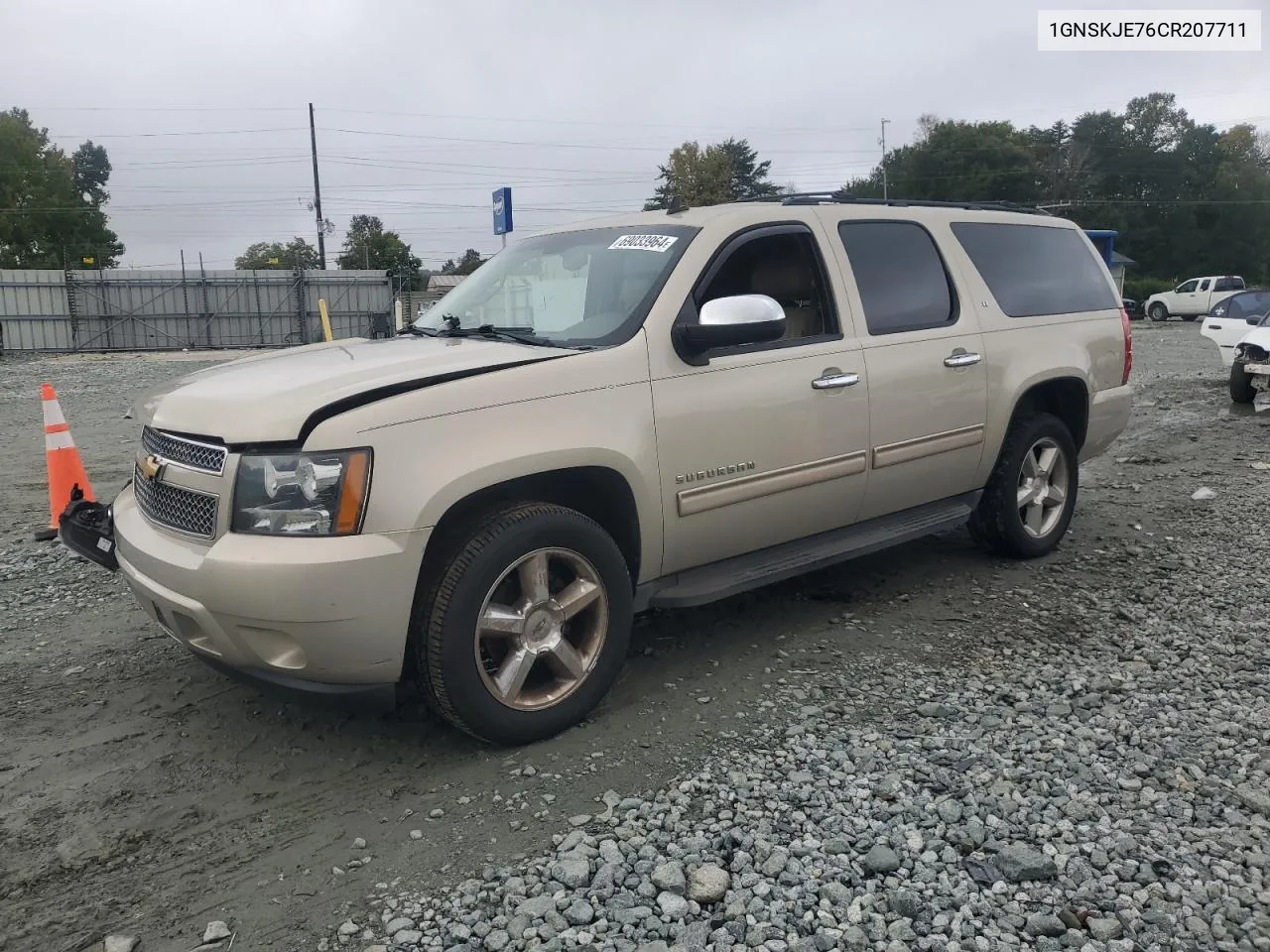 2012 Chevrolet Suburban K1500 Lt VIN: 1GNSKJE76CR207711 Lot: 69033964