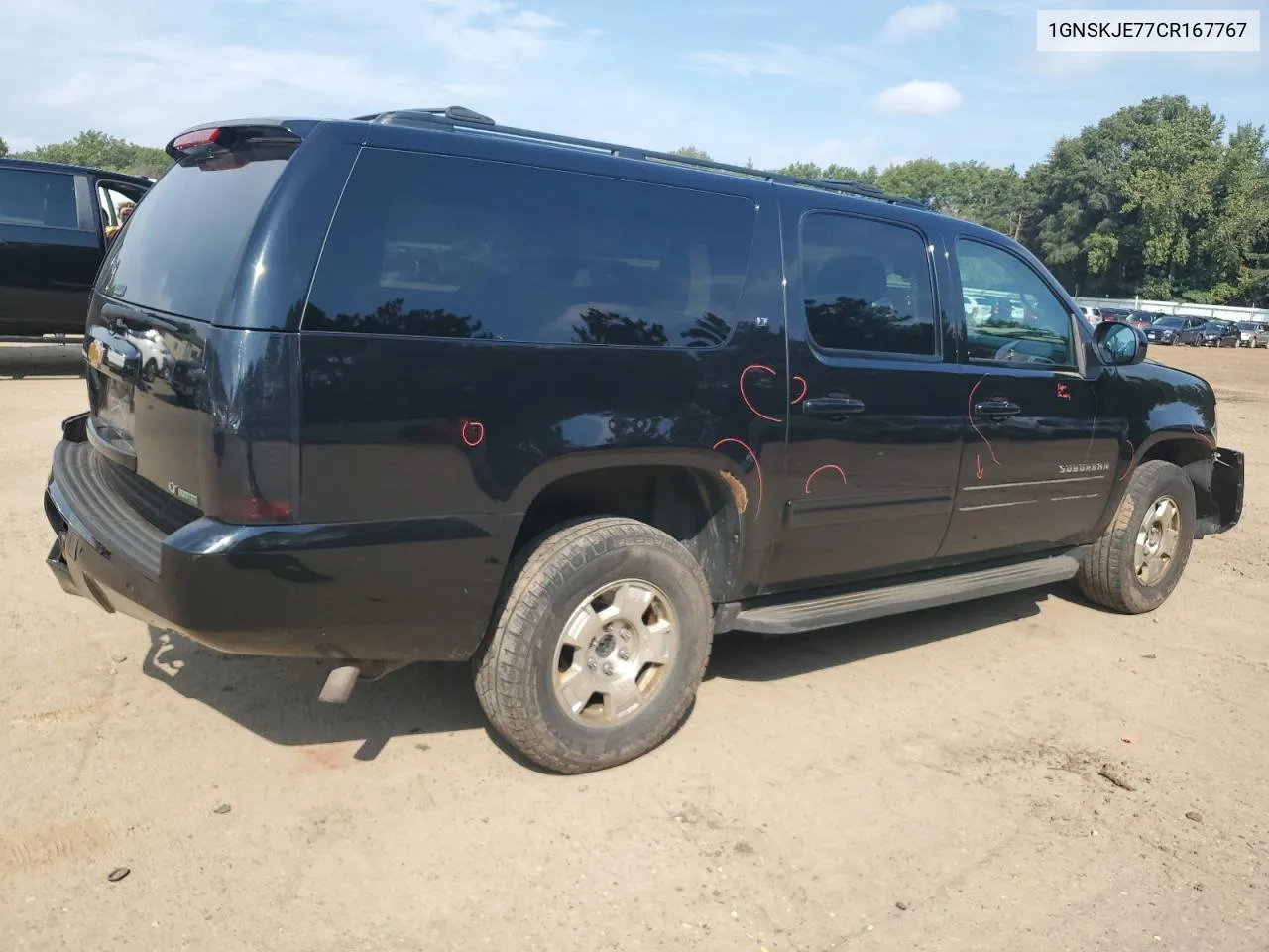 2012 Chevrolet Suburban K1500 Lt VIN: 1GNSKJE77CR167767 Lot: 69171984