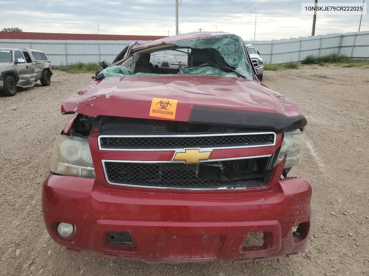 2012 Chevrolet Suburban K1500 Lt VIN: 1GNSKJE79CR222025 Lot: 69717334