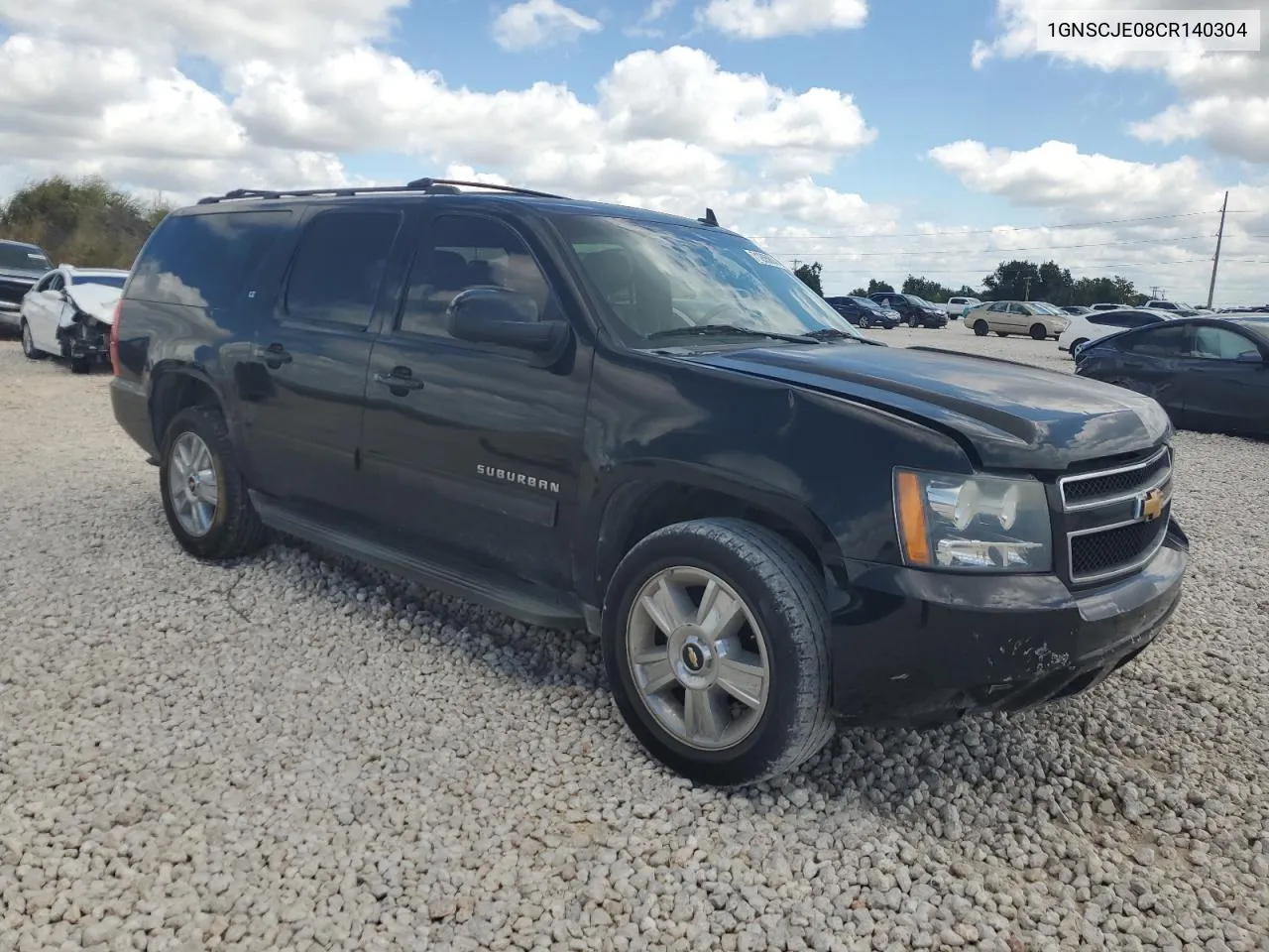 2012 Chevrolet Suburban C1500 Lt VIN: 1GNSCJE08CR140304 Lot: 71265864