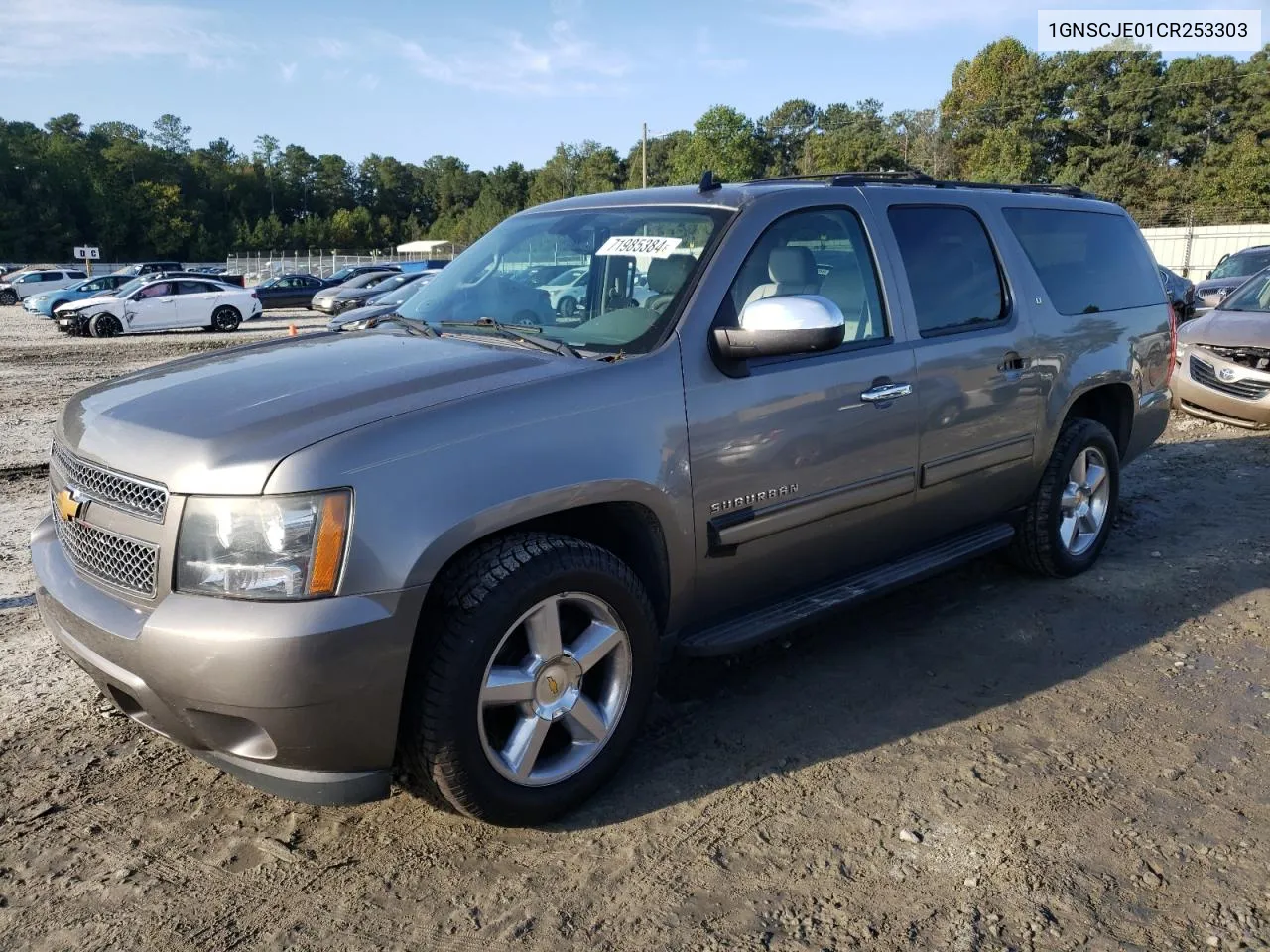 2012 Chevrolet Suburban C1500 Lt VIN: 1GNSCJE01CR253303 Lot: 71985384